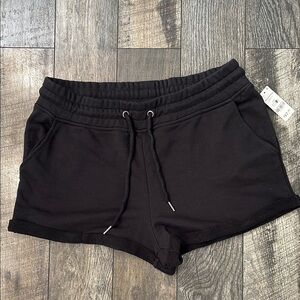 Ardene Black Athletic Drawstring Shorts